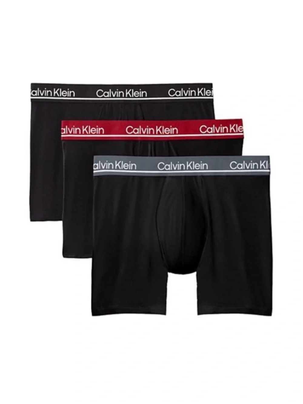 NWT 3-pack Calvin Klein Men’s Microfiber Stretch Plus Boxer Briefs Black, XL